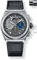  ??  ?? El Primero de Zenith, coffret de 3 montres (édition limitée), 45 000 €.