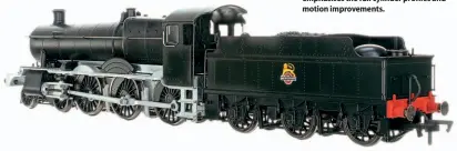  ??  ?? Below: This three-quarter rear view of Dapol’s engineerin­g prototype sample emphasises the full cylinder profiles and motion improvemen­ts.