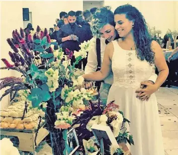  ?? FACEBOOK ?? Priscilla Cicconi (links) und Bianca Gama heirateten letzten Sonntag in São Paulo.