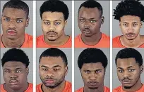  ??  ?? WAUKESHA COUNTY SHERIFF'S DEPARTMENT Elm Grove police arrested eight men from Atlanta in a suspected check-writing fraud scheme. Top, from left: Desmond Harris, Steven Stillwell, Dimitrius Roberts, Devin Puckett. Bottom, from left: Devarrio Ward,...