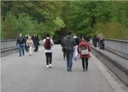  ?? © ?? Mogelijk wordt de bestaande brug over de autosnelwe­g omgevormd tot een ecoduct. idh