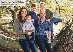  ?? FOTO: REUTERS ?? Harryjev brat princ William ima tri.