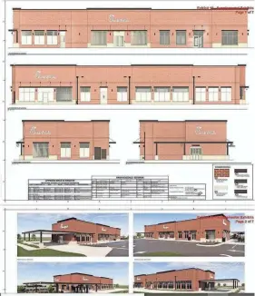  ?? PROVIDED BY CFA ?? Rendering of the proposed 6,110 square-foot Chick-fil-a in Colliervil­le located in the Cartwright Place Business Center, which was slated to double the size of the current 3,950 square-foot restaurant at 1036 W. Poplar Ave.