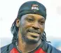  ??  ?? Chris Gayle