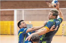  ?? FOTO: CHRISTIAN FLEMMING ?? Die Handball-Mannschaft des TSV Lindau will sich beim Auswärtssp­iel in Ehingen behaupten.