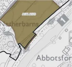  ??  ?? 0 The current proposal is for 45 homes to be built at Netherbarn­s. Left, Abbotsford Trust led a £12m campaign to restore Abbotsford House, which the Queen opened in 2013. Below, The trust claims views across the Tweed will be lost forever if the plan goes ahead