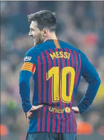  ?? FOTO: PERE PUNTÍ ?? Leo Messi jugó media hora el miércoles ante el Madrid