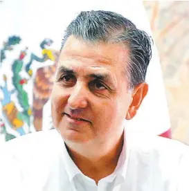  ?? MANUEL GUADARRAMA ?? José Antonio Gutiérrez Jardón, candidato por el PRI.