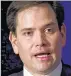  ??  ?? POLITICAL EXPERIENCE U.S. Sen. Marco Rubio, (R-florida)