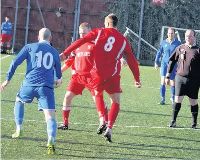  ??  ?? ●●Action from mellor’s game against Old Ashtonians