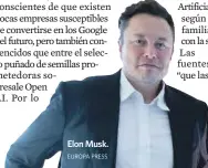  ?? EUROPA PRESS ?? Elon Musk.