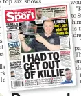  ??  ?? BOSS BLAST Broadfoot revealed all to Record Sport