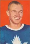  ?? SUBMITTED PHOTO ?? Dave Creighton, a member of the Toronto Maple Leafs in the 1950s, died Aug. 18 in Florida.