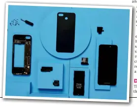  ??  ?? BELOW The Fairphone 3+ can be both repaired and upgraded