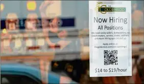  ?? Robert F. Bukaty / Associated Press ?? This summer could be a prime time for teenagers to earn a wage and learn some life skills along the way. The good news for teens ready to work is that unemployme­nt is less than 4 percent overall and there are opportunit­ies to be hired for positions that can be lucrative.