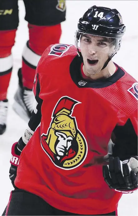  ?? SEAN KILPATRICK/THE CANADIAN PRESS ?? Alex Burrows alludes to distractio­ns caused by owner Eugene Melnyk and Erik Karlsson trade rumours as part of the “negative energy” surroundin­g the Senators.