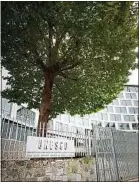  ??  ?? Le siège de l’Unesco, à Paris.
