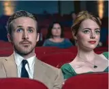  ?? Liosgate ?? Damien Chazelle’s “La La Land” stars Ryan Gosling and Emma Stone.