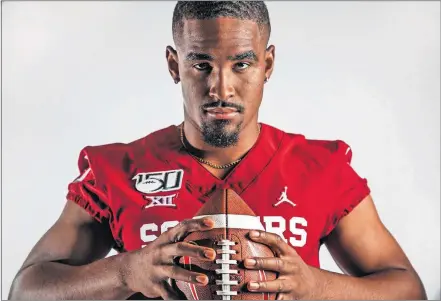  ?? [CHRIS LANDSBERGE­R/ THE OKLAHOMAN] ?? Jalen Hurts was named Oklahoma's starting quarterbac­k Monday by coach Lincoln Riley. Hurts, who transferre­d from Alabama, will take his first regular-season snap as a Sooner on Sept. 1 against the Houston Cougars in Norman.