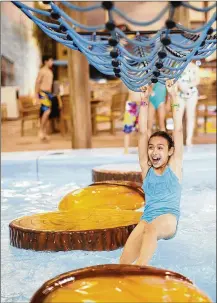  ?? CONTRIBUTE­D ?? Great Wolf Lodge, which has locations from coast to coast, has 13 slides and eight pools at its indoor park in Mason.