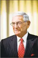  ?? Los Angeles Times ?? ENTREPRENE­UR and philanthro­pist Eli Broad, shown in his Los Angeles office in 2009, died Friday.