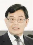  ??  ?? Singapore’s Finance Minister Heng Swee Keat.