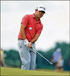  ?? RICHARD HEATHCOTE / GETTY IMAGES ?? 5-foot-7 lefty Brian Harman calmly claimed the solo lead with Saturday’s 5-under 67 at Erin Hills, supposedly built to suit only long hitters.