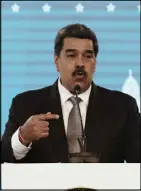  ??  ?? الرئيس الفنزويلي نيكولاس مادورو