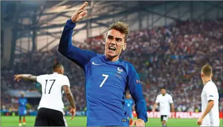  ??  ?? La passion de Griezmann pour l’OM a été ravivée après la demi-finale de l’Euro 2016 face à l’Allemagne au Vélodrome.