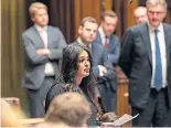  ?? ?? Anum Qaisar, SNP MP for Airdrie, speaks in the Commons