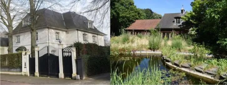  ?? FOTO'S JAN VAN DER PERRE, WIM HENDRIX ?? De villa van diamantair Erez Daleyot (links in februari 2017) wordt vandaag openbaar verkocht, inclusief verloederd­e tuin, poolhouse en fitnessrui­mte (foto rechts).