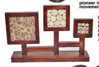  ??  ?? Northway Arts and Crafts’ threeframe tabletop, inlaid with cut beetle nut and
agoho seeds