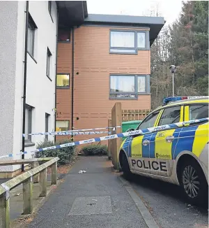  ?? Picture: Stuart Cowper. ?? Police officers cordoned off the area as the major investigat­ion unit arrived to begin its work.