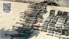  ?? ?? A los detenidos en Chiapas se les decomisó al menos 22 armas largas y 149 cargadores.
