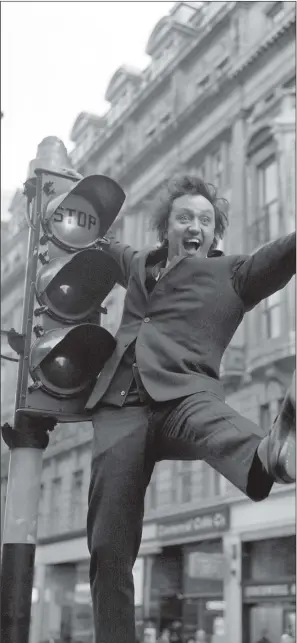  ??  ?? A SPARKLING CAREER: Sir Ken Dodd, who has died aged 90, pictured for the announceme­nt of a new eight-week series of his show Doddy’s Music Box on ABC Television in the 1960s, a period of chart success.