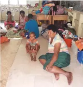  ??  ?? Villagers sought shelter at Wainiika District School.