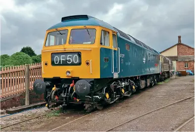  ??  ?? Prior to moving to Bishops Lydeard to await road transport to take it to the North Yorkshire Moors Railways, 47077 North Star stands at Williton on June 21. The Class 47 is to go on hire to the NYMR for two years. Lee Robbins