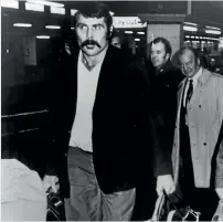  ??  ?? Keith Murdoch is sent home from the All Blacks tour to the UK in 1972, after punching a security guard following a test against Wales in Cardiff.