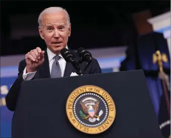  ?? AP PHOTO ?? President Biden will try to spin tonight’s State of the Union into a re-election pitch, but many voters aren’t buying it.