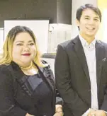  ??  ?? Hotel Sales and Marketing Associatio­n of the Philippine­s president Christine Ibarreta with Capt. Jacob Cusi.