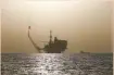  ?? — Reuters ?? An offshore oil platform is seen at the Bouri Oil Field off the coast of Libya.