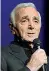  ??  ?? 92 anni Charles Aznavour, nome d’arte di Chahnourh Varinag Aznavouria­n, è nato a Parigi ma ha origini armene