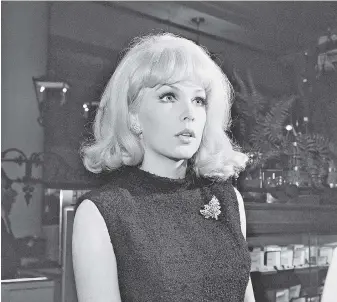  ?? JACK KANTHAL, THE ASSOCIATED PRESS ?? Actress Stella Stevens in 1968. Stevens has died at 84.