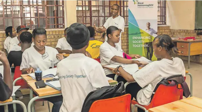  ?? Photo: Supplied ?? Engaged: Royal HaskoningD­HV’s programmes are tackling all levels of education.