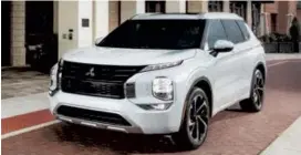  ??  ?? The 2022 Mitsubishi Outlander. (Mitsubishi photos)