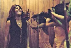  ??  ?? Controlled: Tina Turner and the Ikettes in 1973, three years before she left Ike Turner