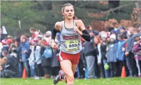  ?? CURT HOGG / NOW NEWS GROUP ?? Muskego's Kate Sperka took second place at the WIAA state meet last season.