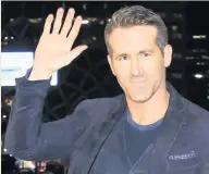  ??  ?? FILM STAR Prospectiv­e Dragons owner Ryan Reynolds