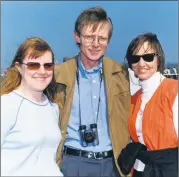  ?? ?? John Mulcahy, from Fermoy, with Tina and Siobhan Maye, from Rathcormac, at the point-to-point meeting in Ballynoe back in 2003.
