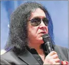  ?? RICKY FITCHETT/ZUMA PRESS/TNS ?? Gene Simmons speaks at a Wizard World panel session on in Philadelph­ia, Pa.